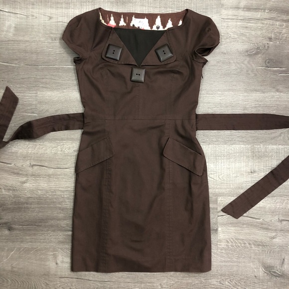 Milly of New York Embellished Linen Pocket Dress 6 - Picture 14 of 16